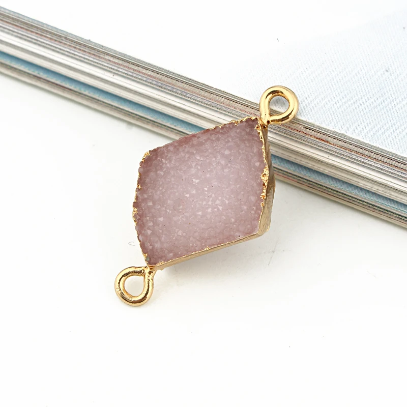 2pcs Geometric Resin Bracelet Connector Findings Charms Two Hole Jewelry Making Women Earrings Necklace Pendant Accessory F264 | Украшения