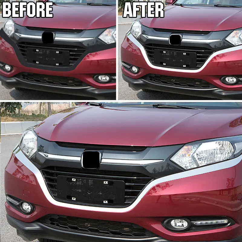 Для Honda HR-V HRV- хром из нержавеющей стали автомобильная Передняя Защитная панель бампера Крышка для губ отделка молдингом Стайлинг автомобиля