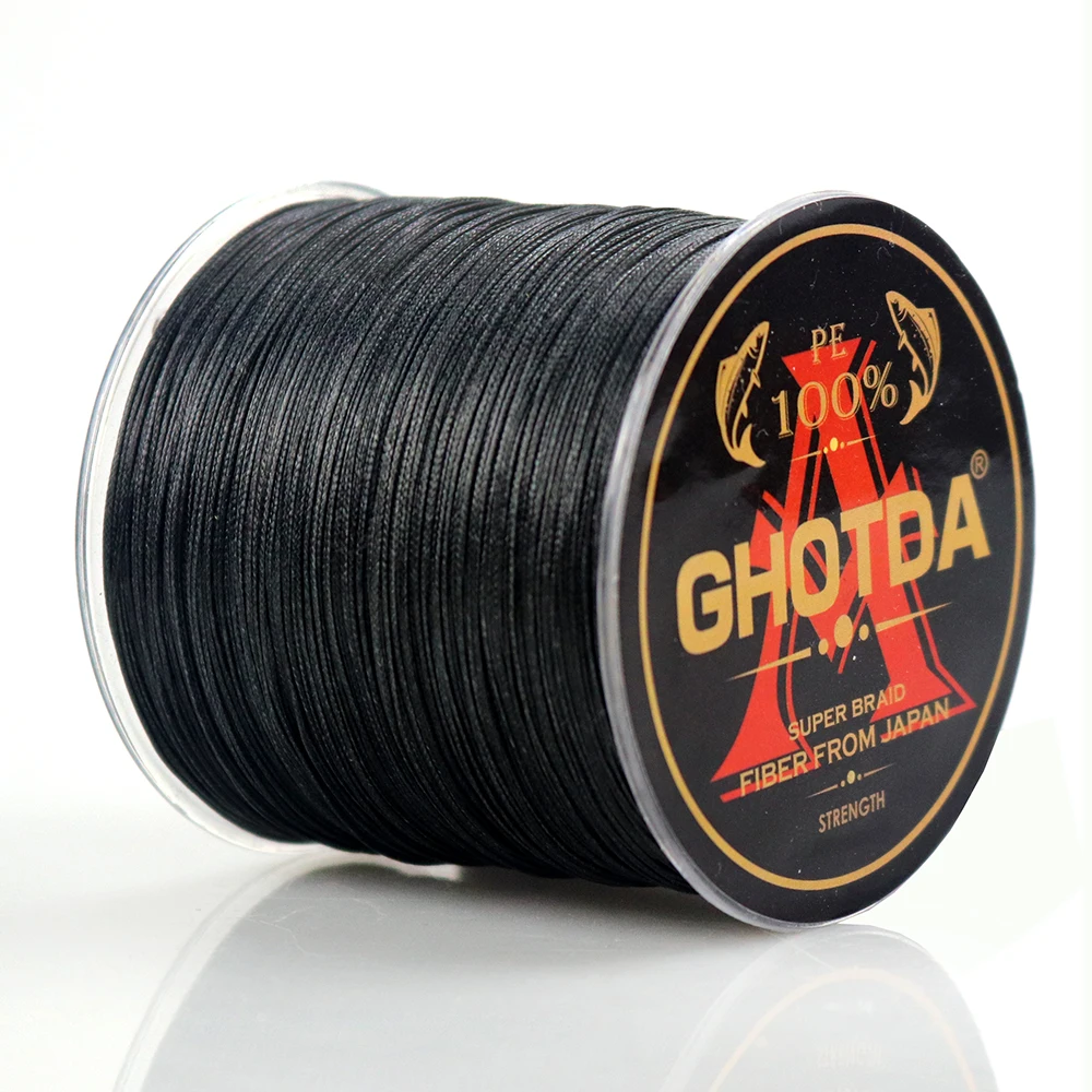 GHOTDA 100% супер прочная плетеная рыболовная леска 500 м 8 нитей рыболовные