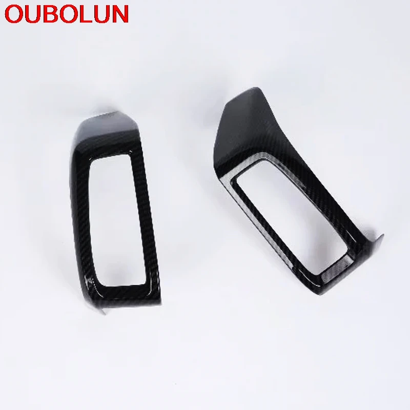 OUBOLUN для Hyundai ix35 2018 ABS краска из хромированного углеродного волокна средняя