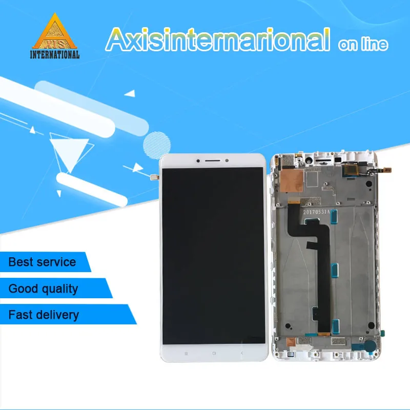 Axisinternational для 6,4" Xiaomi mi Max 2 mi MAX 2 mi Max 2 mi max2 ЖК-дисплей+ сенсорная панель дигитайзер с рамкой