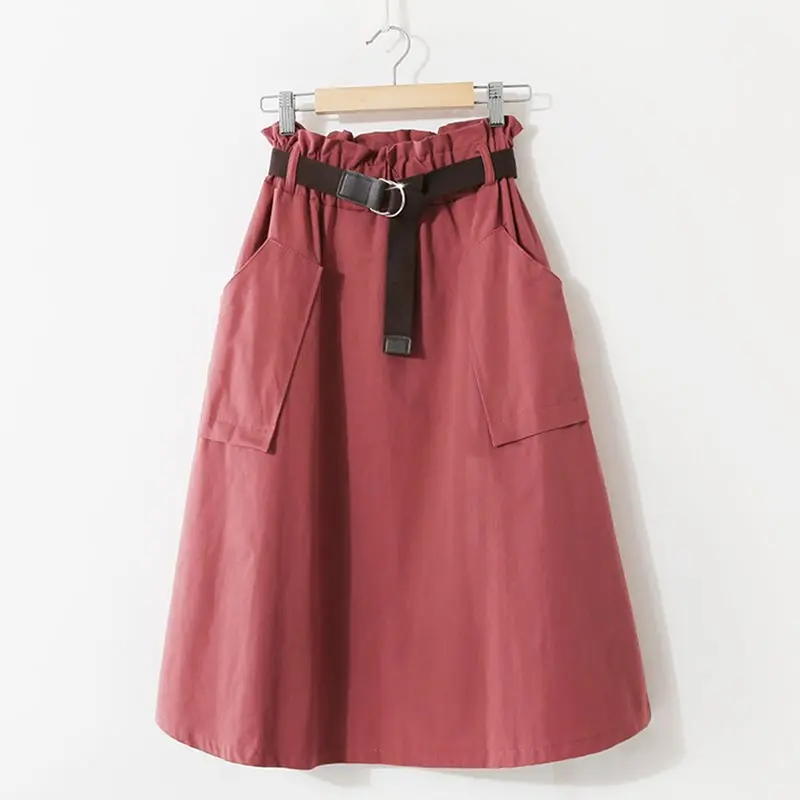 2019 летние винтажные юбки Повседневные Элегантные вечерние пляжные простые синие