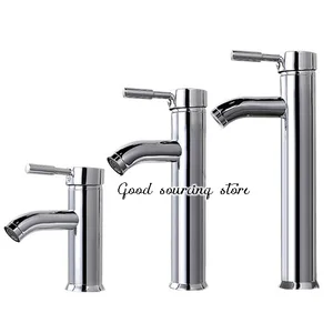 Смеситель для ванной из нержавеющей стали, смеситель для горячей и холодной воды с хромированной отделкой, Высота 172430 см