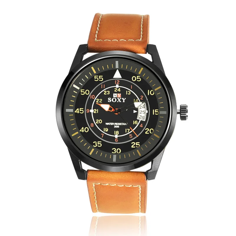 Мужские Роскошные Кварцевые часы Montre Homme модные дизайнерские кварцевые новинка