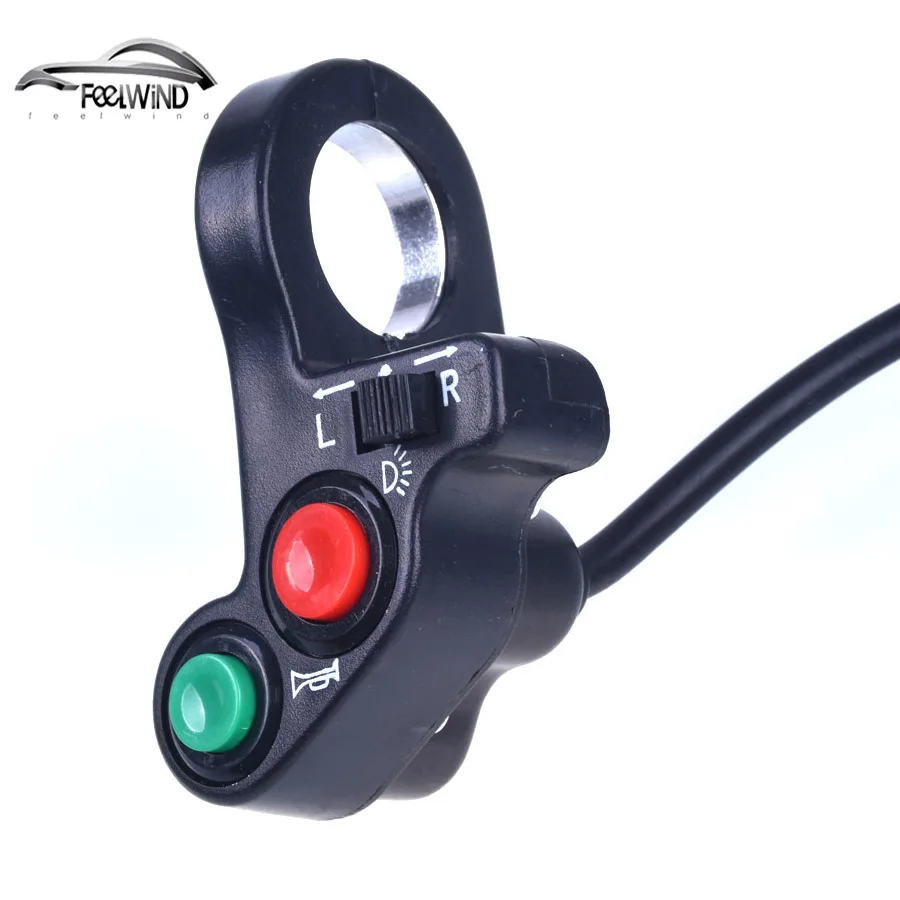 

7/8 inch Motorcycle Scooter Dirt ATV Quad Switch Horn Turn Signals On/Off Horn Light Handlebar Bike Motorcycle Scooter Switch