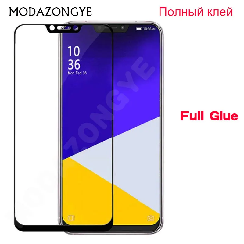 Полностью клеящееся закаленное стекло Zenfone 5z ZS620KL Защита экрана для Asus 5 z ZS 620KL 620 KL