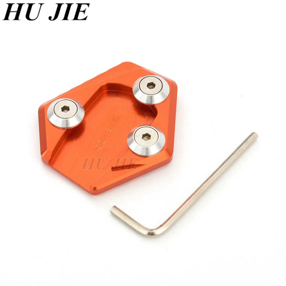CNC Алюминий мотоциклетная боковая подставка удлинитель подставки Plate площадку для Honda гром MSX125 MSX 125