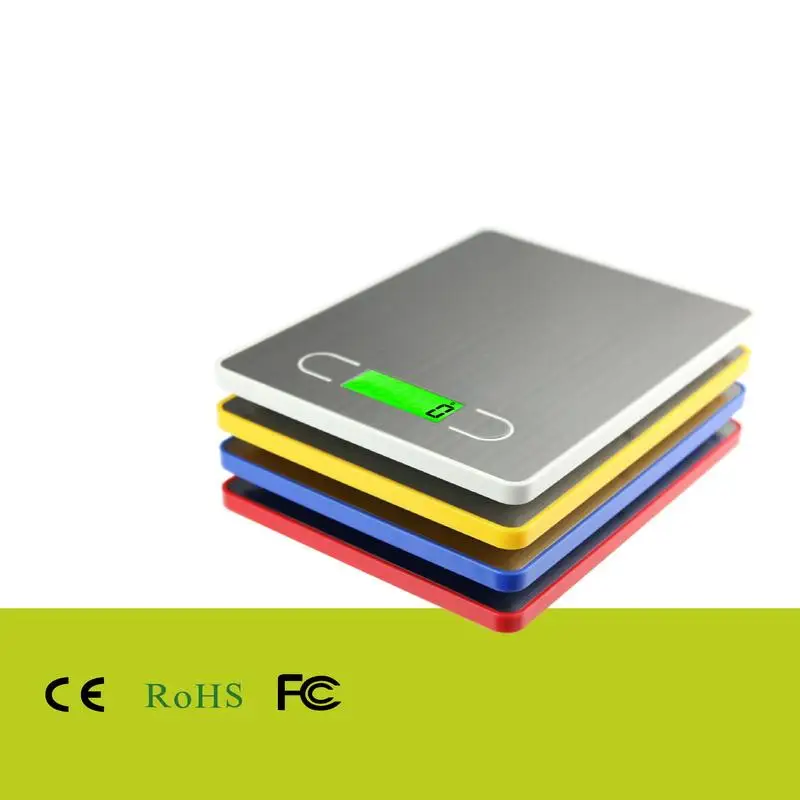 

AJY Digital Kitchen Scale Multifunction Food Scale, 11 lb 5 kg, Silver, Stainless Steel