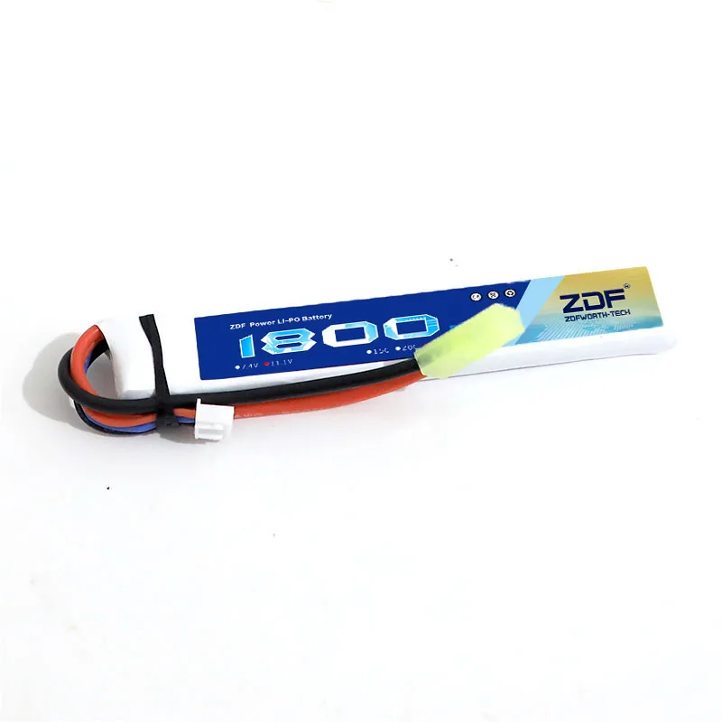 Аккумулятор ZDF Power RC Lipo 11 1 В 1800 мА · ч 25C 50C 3S аккумулятор для мини-страйкбола модели
