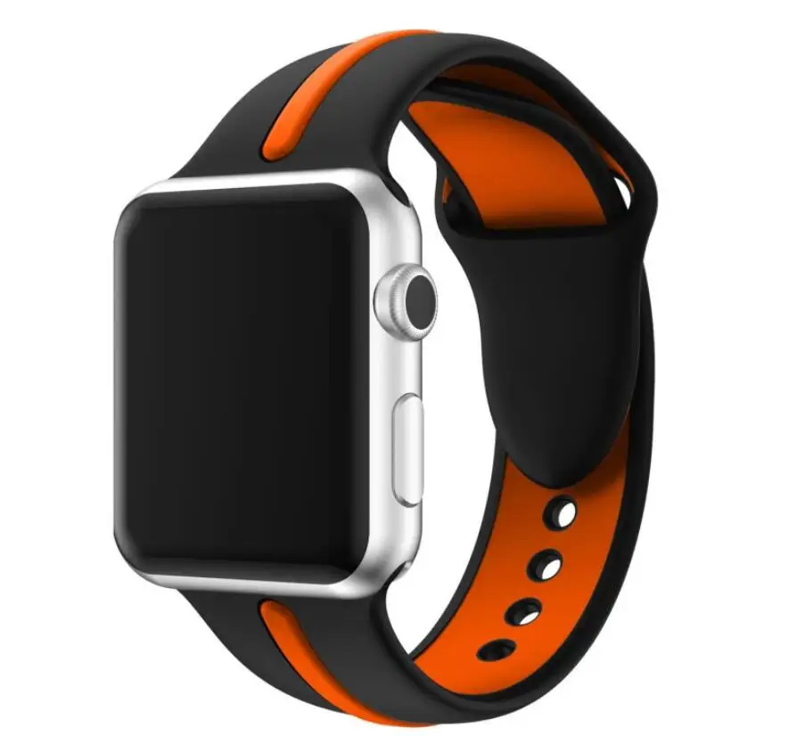 Спортивный силиконовый ремешок для Apple Watch Series 4/3/2/1 часов iWatch 42 мм 44 40 38