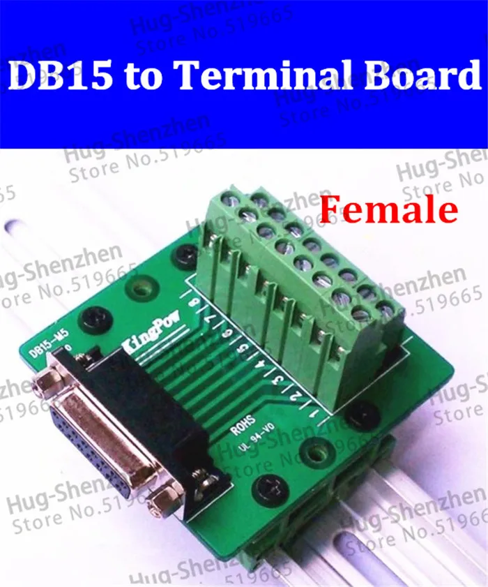 

DB15 to Terminal connector adapter plate DR15 female terminal breakout board