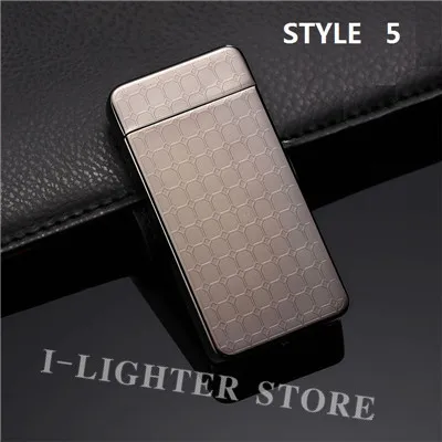 STYLE 5W Двойная дуга USB Электронная сигарета более легкий импульс металл Новинка Зажигалка Беспламенное ветрозащитное плазменная Зажигалка фонарь Jet Encendedor - Цвет: STYLE 5W