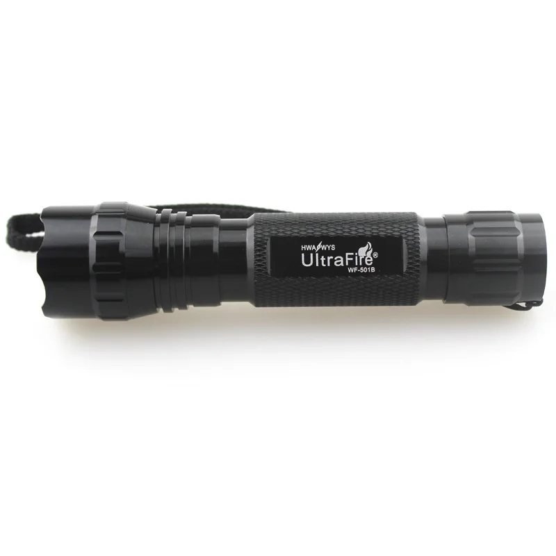 U F WF 501B 3 Вт CREE XR E Q5 зеленый свет 520nm 535nm светодиодный фонарик (1x18650)|Фонарики и
