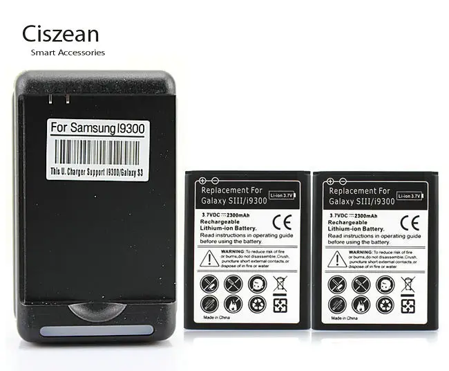 Аккумулятор для Samsung Galaxy S3 i9300 I9308 I9305 L710 i747 i535 R530 T999 M440S 2x2300 мАч|battery eb-l1g6llu|battery for galaxy