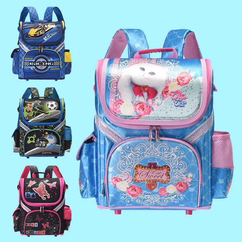 new arrival Kids hot boys car school Backpack butterfly winx EVA FOLDED orthopedic Children School Bags Girls mochila infantil