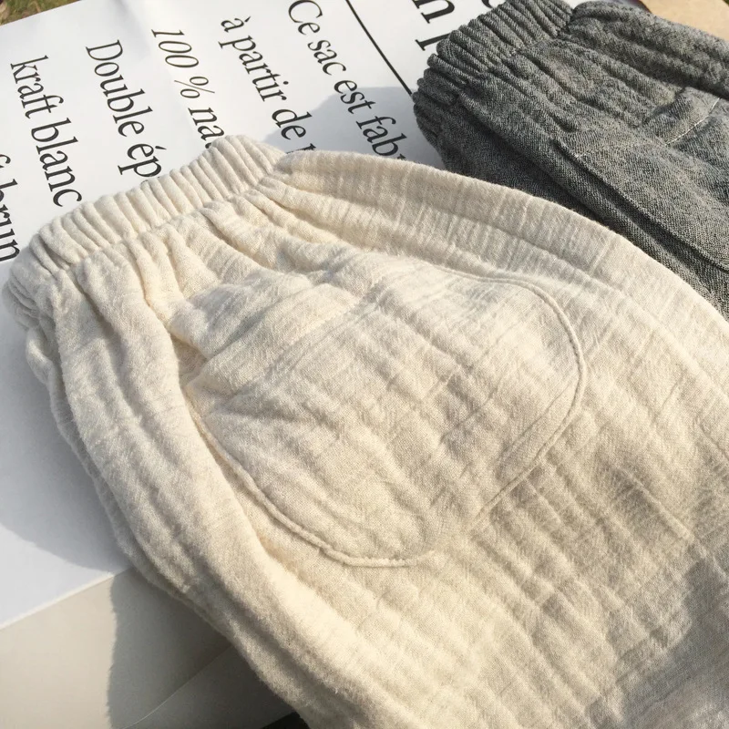 Детские брюки для девочек Sping льняная одежда корейская мода детская | Мать и