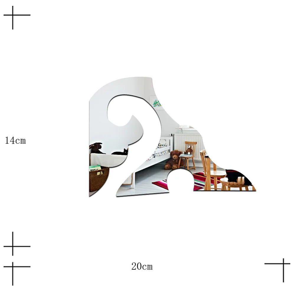 Funlife креативная эко-зеркальная 3D акриловая Талия плинтус для потолка гостиной ТВ