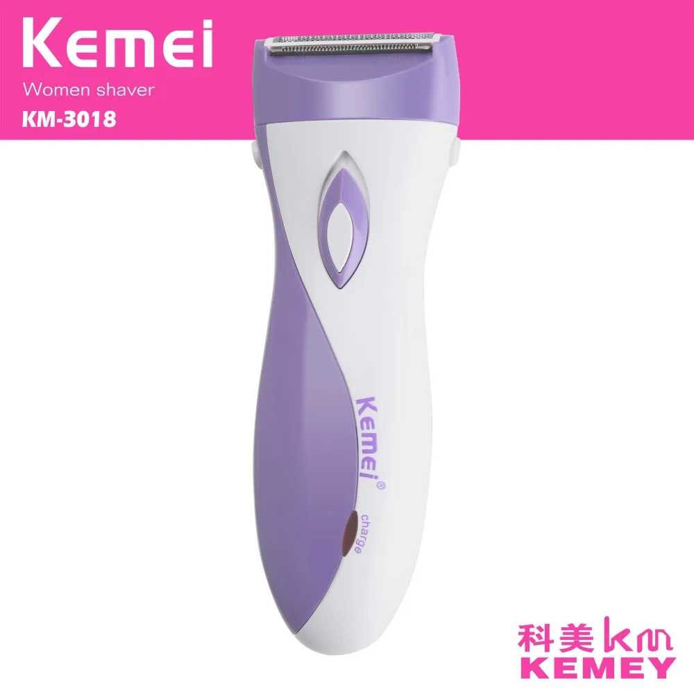 Перезаряжаемый женский эпилятор Kemei безвредный для кожи Женский бритвенный