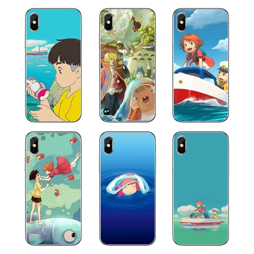 Ponyo On The Cliff для Motorola Moto X4 E4 E5 G5 G5S G6 Z Z3 G3 C Play Plus прозрачные мягкие чехлы |