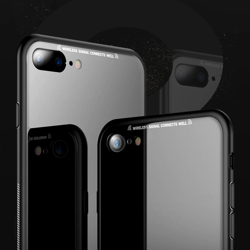 Модный чехол для iPhone 7 8 Plus оригинальный MSVII Роскошный тонкий ТПУ и закаленное