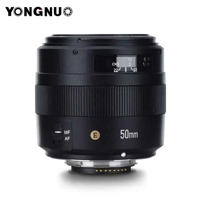 Объектив камеры Yongnuo YN50MM F1.4 N стандартный основной объектив AF MF линзы для Nikon D5 D4 D3