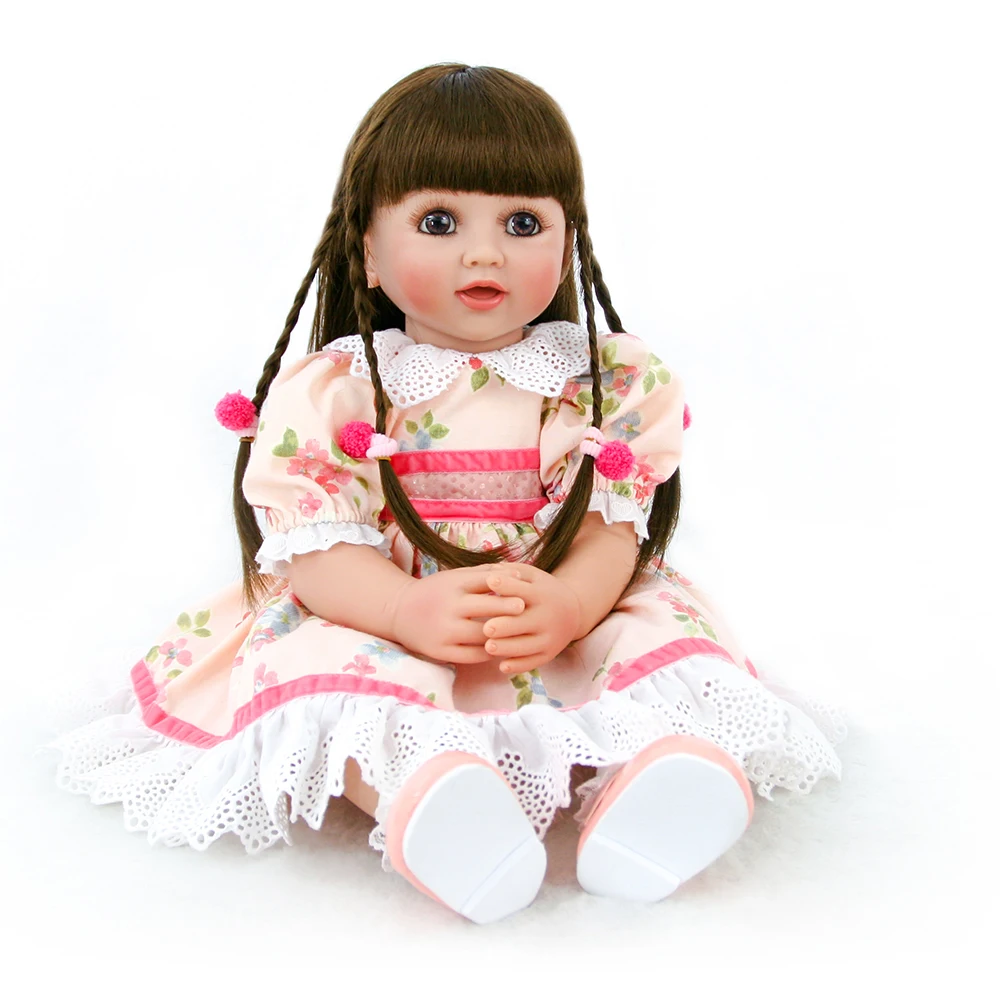Большая кукла-младенец reborn todder girl 60 см длинная мягкая расческа для волос сюрприз