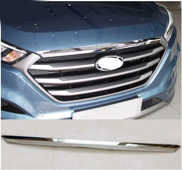 Аксессуары подходят для HYUNDAI TUCSON TL 2015 2016 хромированный передний капот решетка
