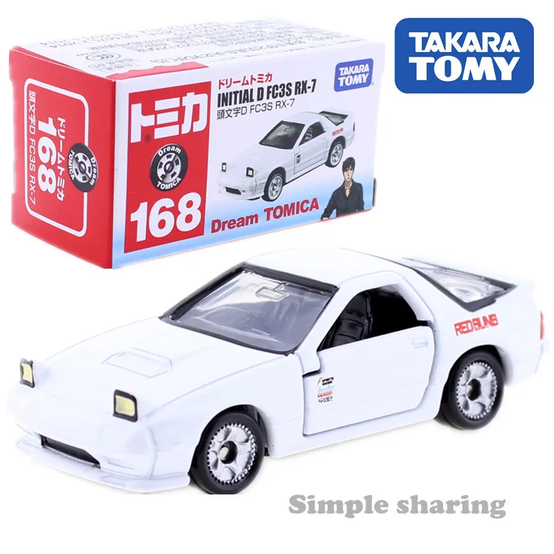 NO.168 Takara Tomy TOMICA Начальная D Серия FC3S RX-7 GT-R R32 FD36 AE86 S13 Коллекция Подарочные автомобили литые Автомобили Модель Takara Tomy - Цвет: NO.168