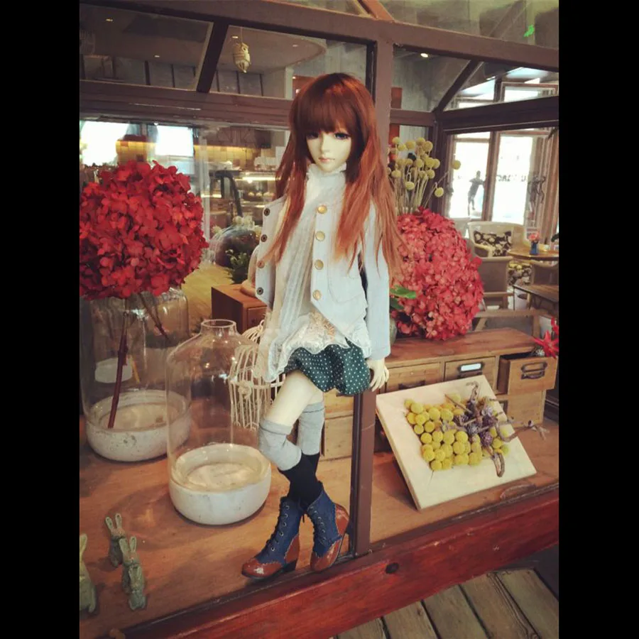Cateleya 1/3 Msd Dz Bjd Sd Dd Dddy кукла использует одежду джинсовая куртка + белая кружевная