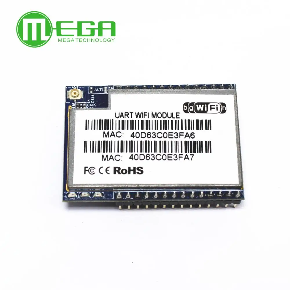 

HLK-RM04 RM04 воздушный последовательный Wi-Fi двойной порт ethernet последовательный порт UART для модуля Wi-Fi без антенны