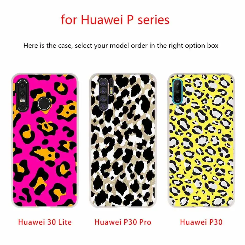 Мягкий чехол для Huawei P40 P30 P20 Pro P10 Lite e Plus P Samrt Z 2020 2019 с леопардовым принтом жирафа |