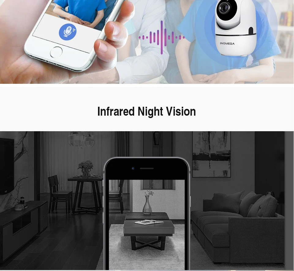 INQMEGA HD 1080P облачная Беспроводная ip-камера, интеллектуальное автоматическое слежение за человеком, Домашняя безопасность, видеонаблюдение, CCTV сетевая камера с wifi