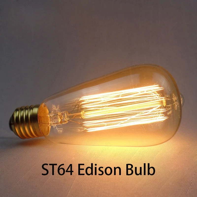 Edison bulb x 1pc BDBQBL светодиодный Лофт винтажная подвесная люстра, подвесные светильники подвесной светильник стеклянный канат промышленный дымчатый серый Colgante Luster кухонный сад - Цвет корпуса: Edison bulb x 1pc