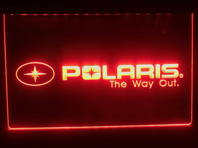 Распродажа логотипа снегохода D142 Polaris новый светодиодный неоновый