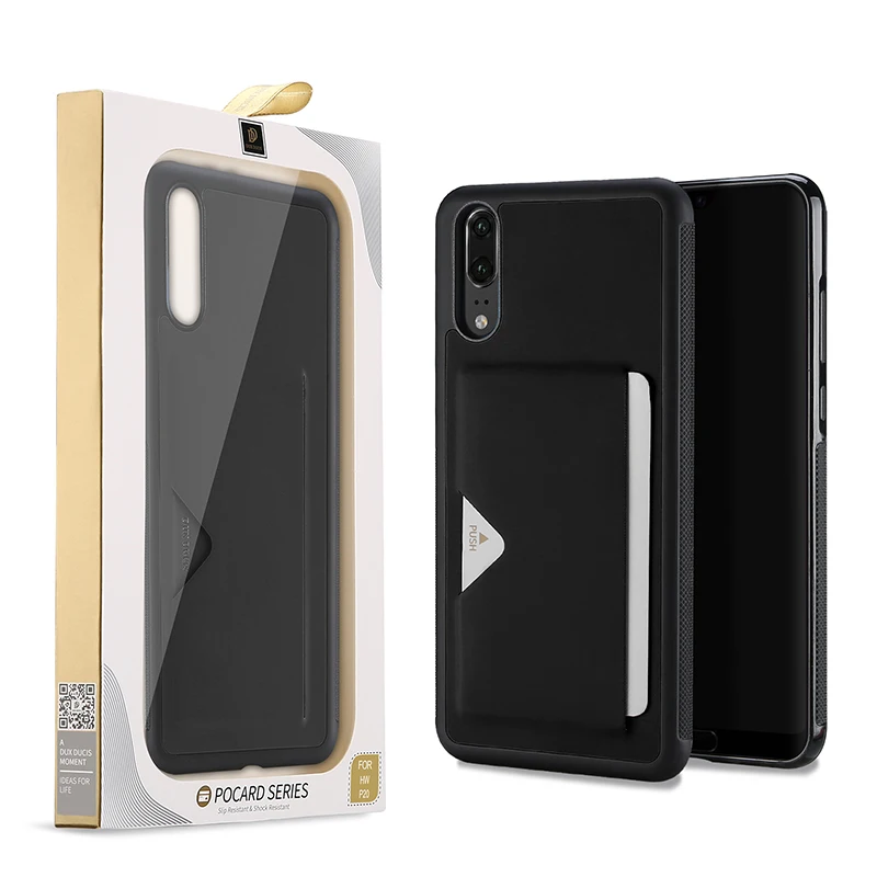 DUX DUCIS Huawei P20 Pro 6 1 "Роскошный кожаный чехол кошелек Hawei для кредитных карт P20pro Phone