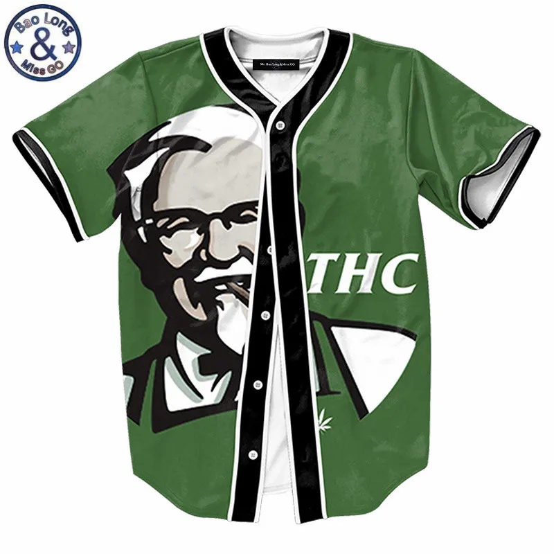 Футболка KFC с принтом для мужчин футболка коротким рукавом и кнопками 3d M 3XL|shirt