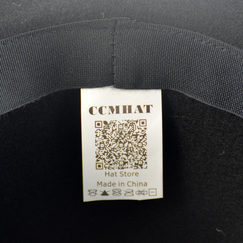 CCMHAT Black Cowboy Hats For Men Winter 100% Wool Casual Western Adults Cowboyhoed Solid Cowboys | Аксессуары для одежды