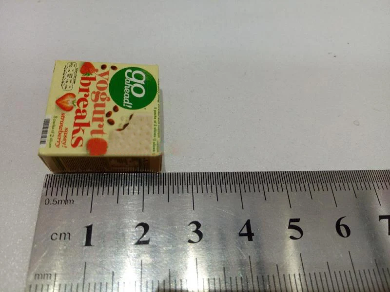 

G10-X015 children baby gift Toy 1:12 Dollhouse mini Furniture Miniature rement accessories DIY Yogurt biscuits 4pcs/set
