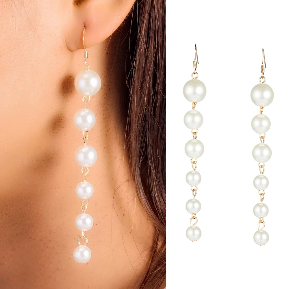 Женские серьги с подвеской в виде планшетов|long pearl earrings|earrings longexaggerated earrings |