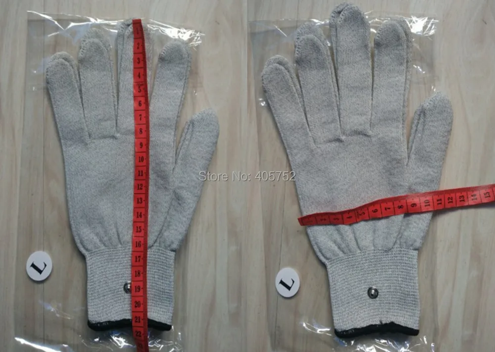 DHL freeshipping Silver conductive fiber Massage gloves for TENS units massager | Красота и здоровье