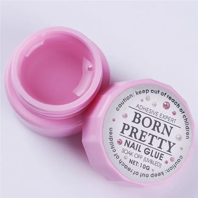BORN PRETTY клей для украшения ногтей Быстросохнущий для УФ/светодиодный 7 г инструмент для маникюра аксессуары для ногтей - Цвет: 10g Nail Glue