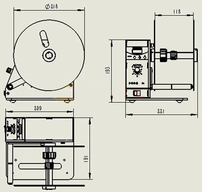 Цифровой Автоматический Ярлык повторно намотки одежды бирки штрих-код наклейки