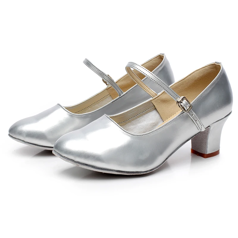 Новое поступление современные танцевальные туфли на квадратном каблуке для