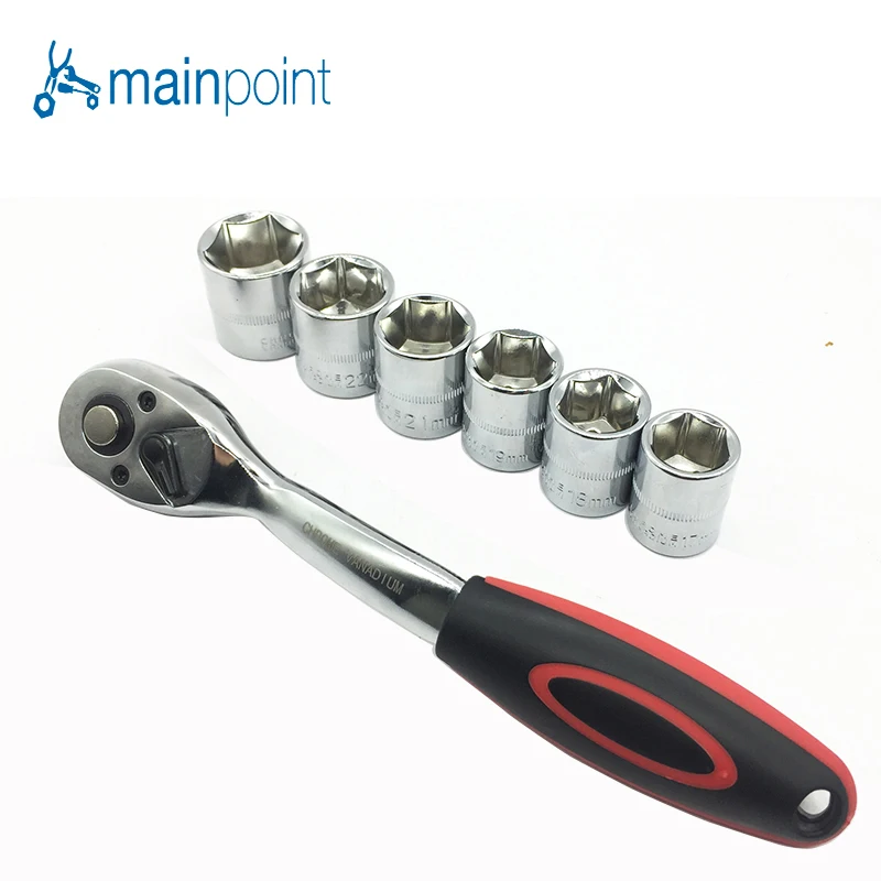 Mainpoint 3/8 дюймов 17 24 мм CV R розетка динамометрический ключ набор гаек гаечных ключей