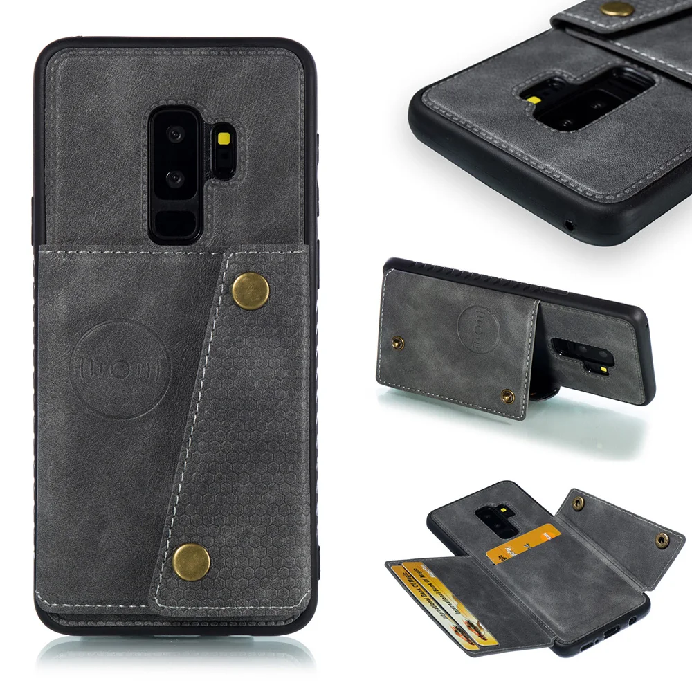 Для samsung Galaxy S9 плюс чехол Магнитная подставка + G9650 охватывает телефон Сумки