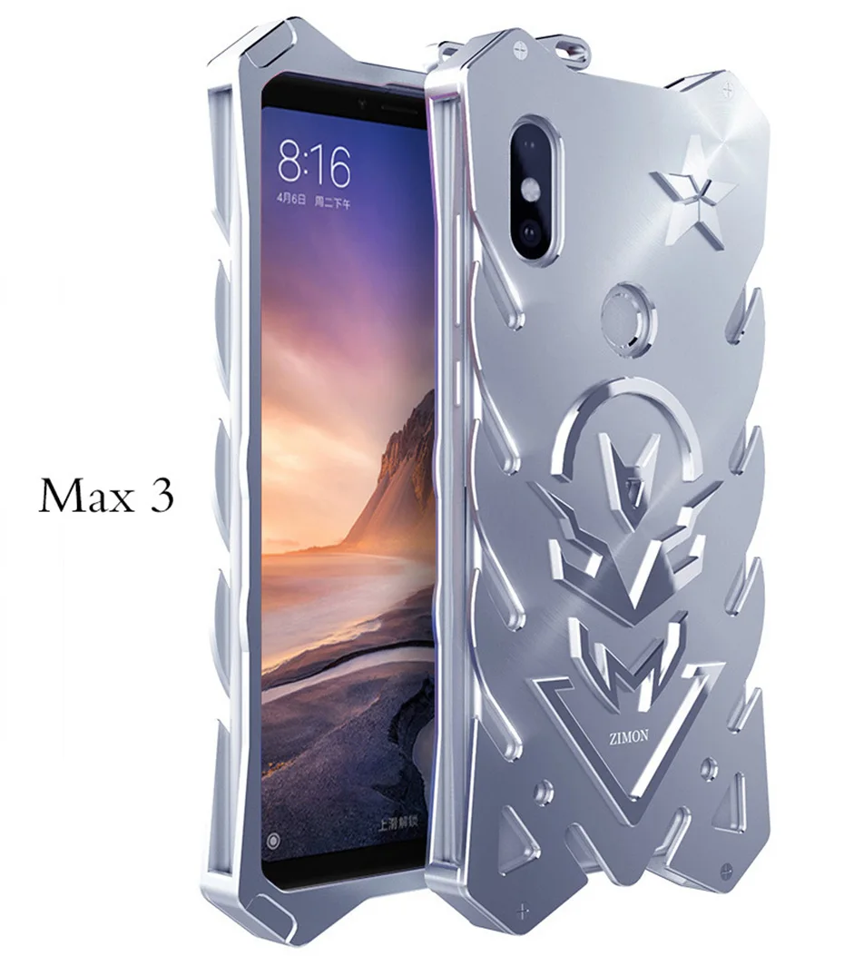 Противоударный металлический чехол для xiaomi mi max 3, ультра тонкий алюминиевый сплав, броня, Твердый чехол, чехол для xiaomi mi max3 max 3, чехол для телефона