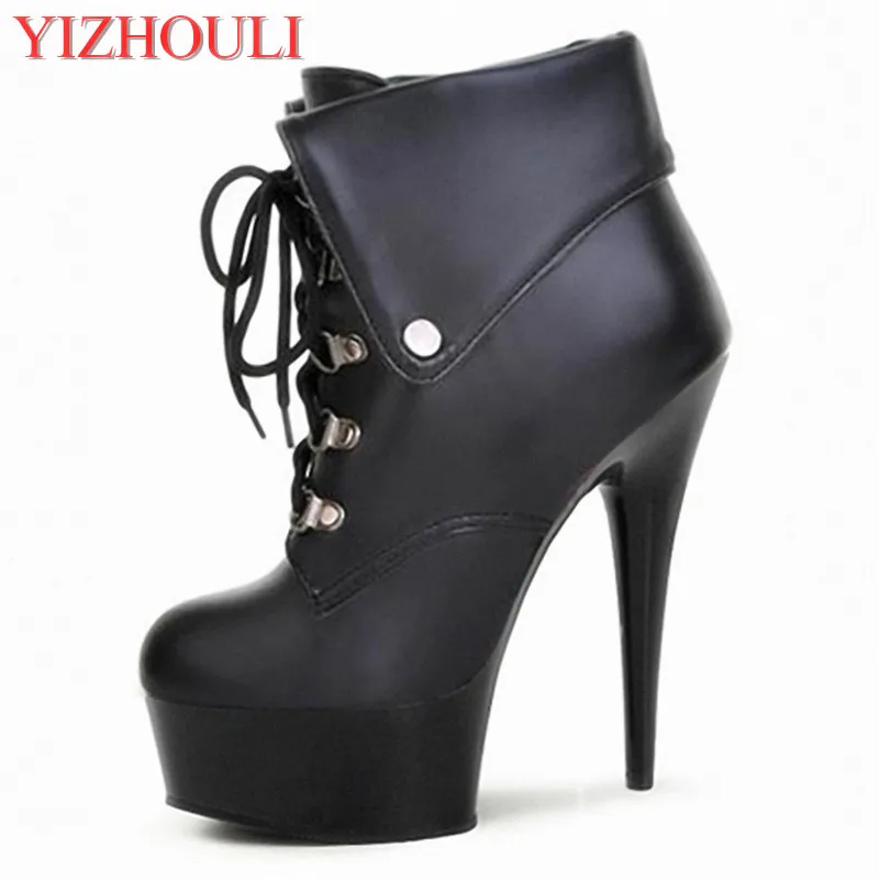 

Zipper 15 cm super sexy dance sexy ladies' short boots with high heels women boots C-108