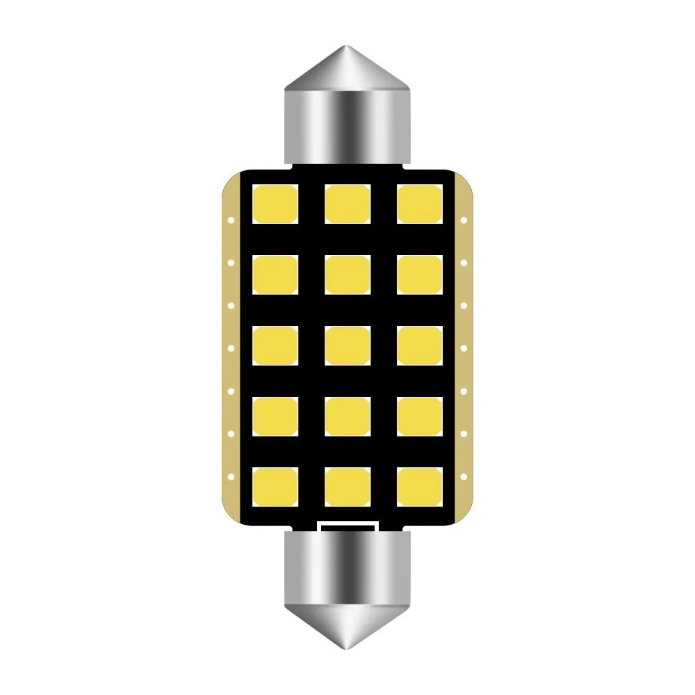 1 шт. светодиодный гирлянда для салона автомобиля 41 мм C5w 2835 Chipsets алюминиевый CanBus
