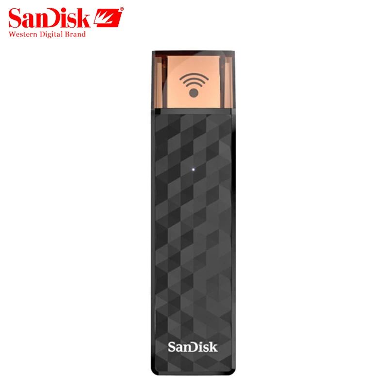 SanDisk Connect Беспроводной Stick USB флэш накопитель SDWS4 Wi Fi + 2 0 16 ГБ 32 64 128 200 PenDrives|USB