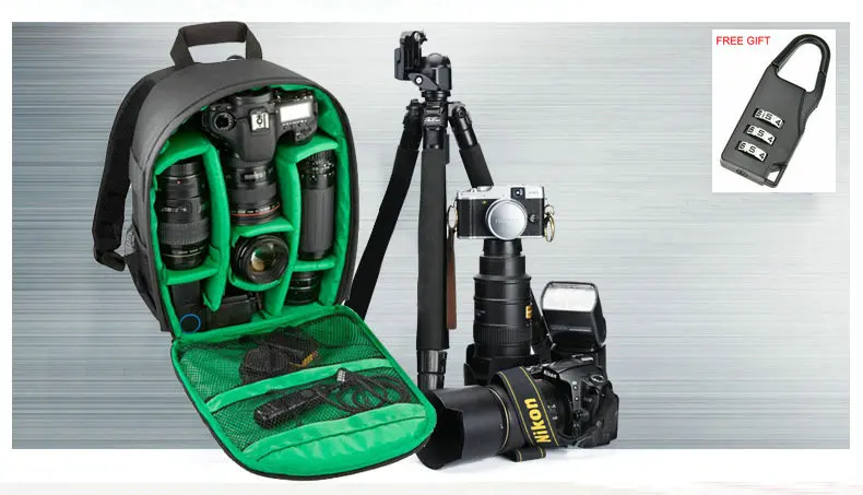 Новая Профессиональная Большая сумка для камеры рюкзак DSLR SLR Nikon Canon Sony Fuji Pentax Samsung